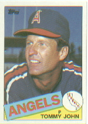 1985 Topps Baseball Cards      179     Tommy John